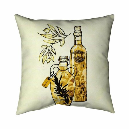 FONDO 26 x 26 in. Artisanal Olive Oil-Double Sided Print Indoor Pillow FO3328417